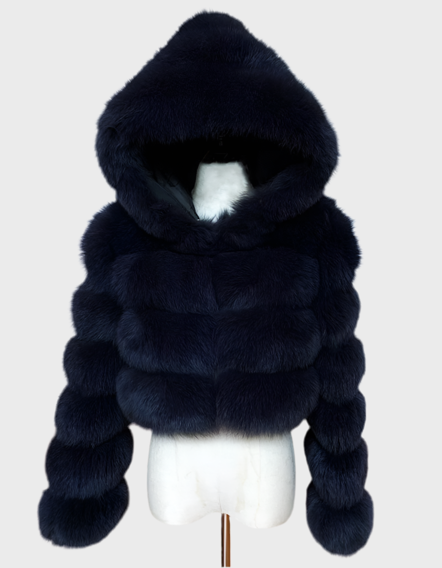 Veste Fourrure à Capuche - Lasourcedustyle