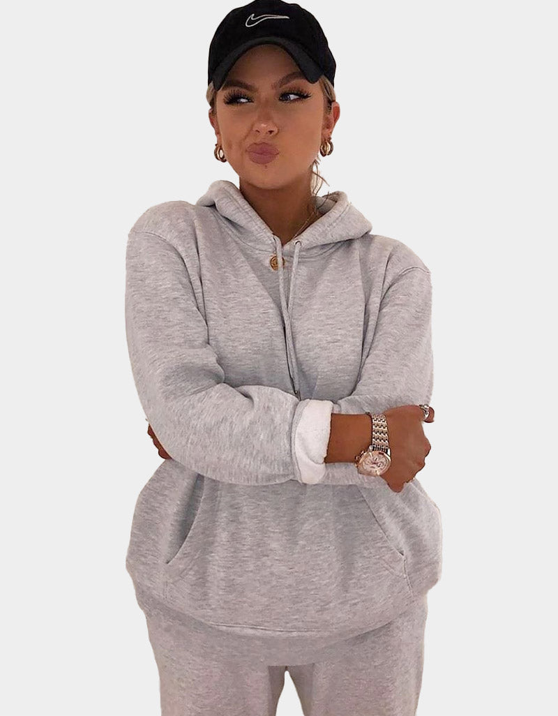 Sweat à Capuche Gris