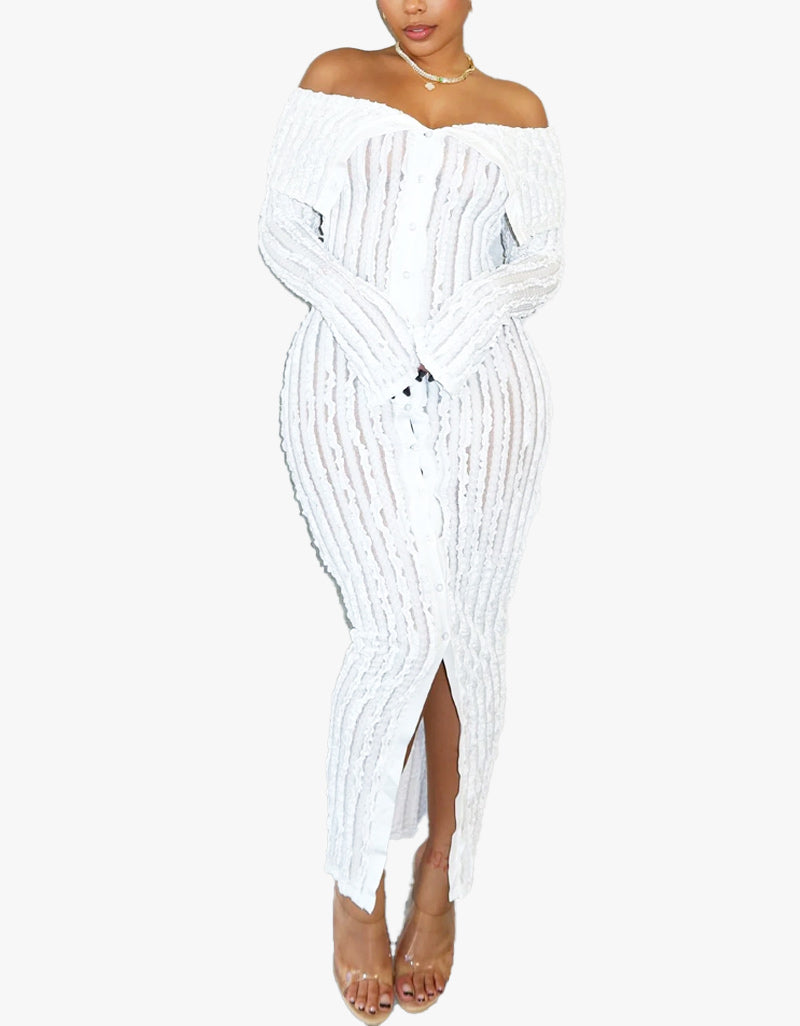Robe Maxi Cassandra Blanc