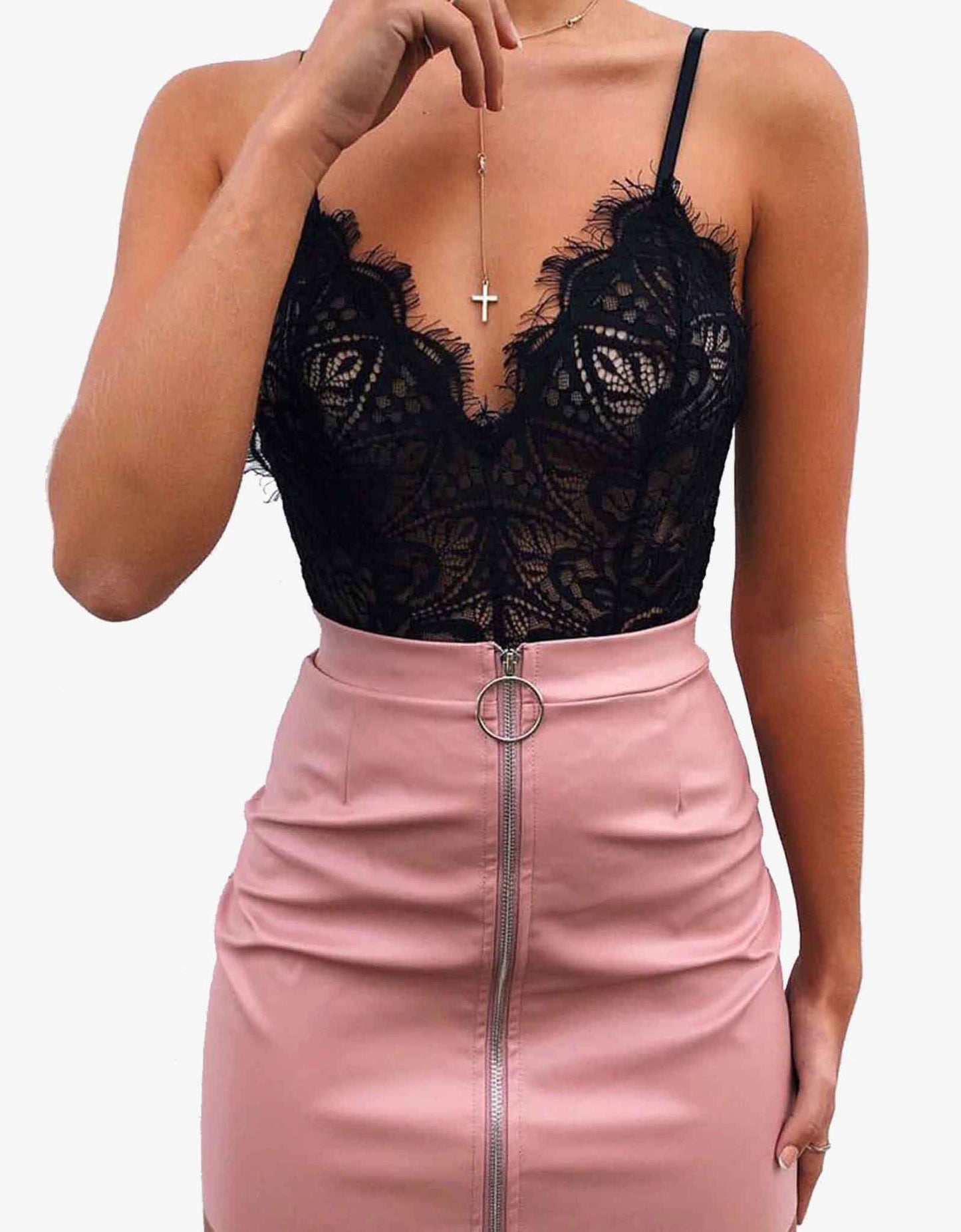 Body Dentelle Mallorca Noir - Lasourcedustyle