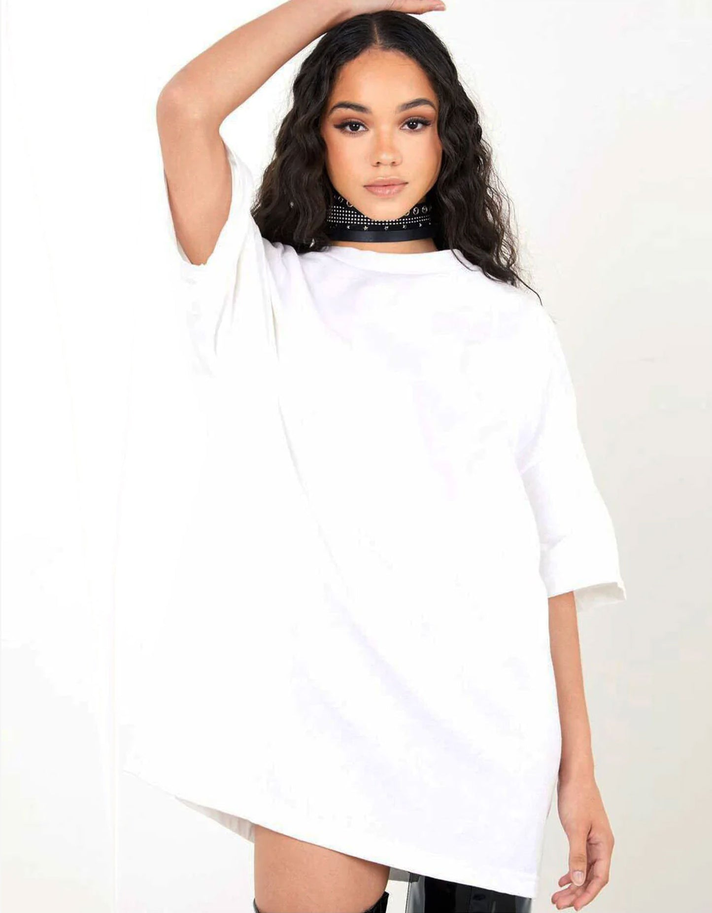 T-shirt Oversize Blanc - Lasourcedustyle