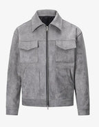 Blouson Zipé Gris - Lasourcedustyle