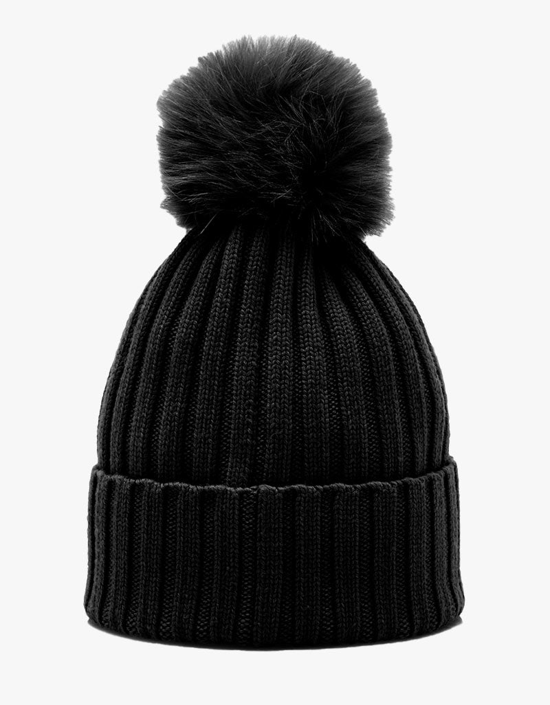 Bonnet Pompon Noir - Lasourcedustyle