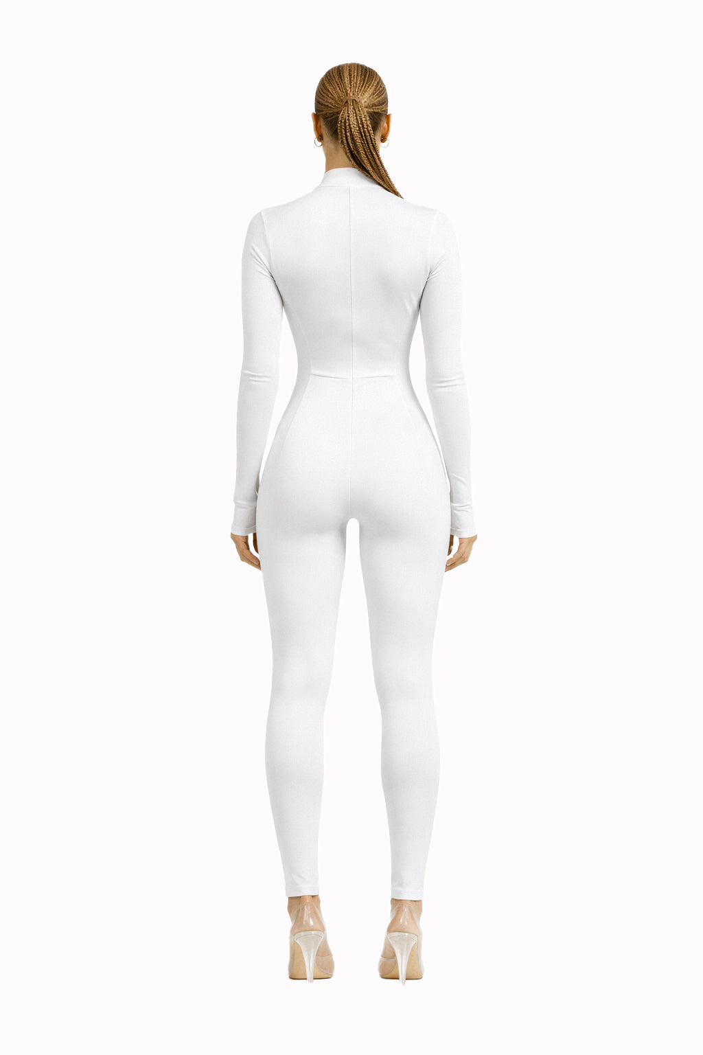 Fatale — Combinaison blanche ajustée