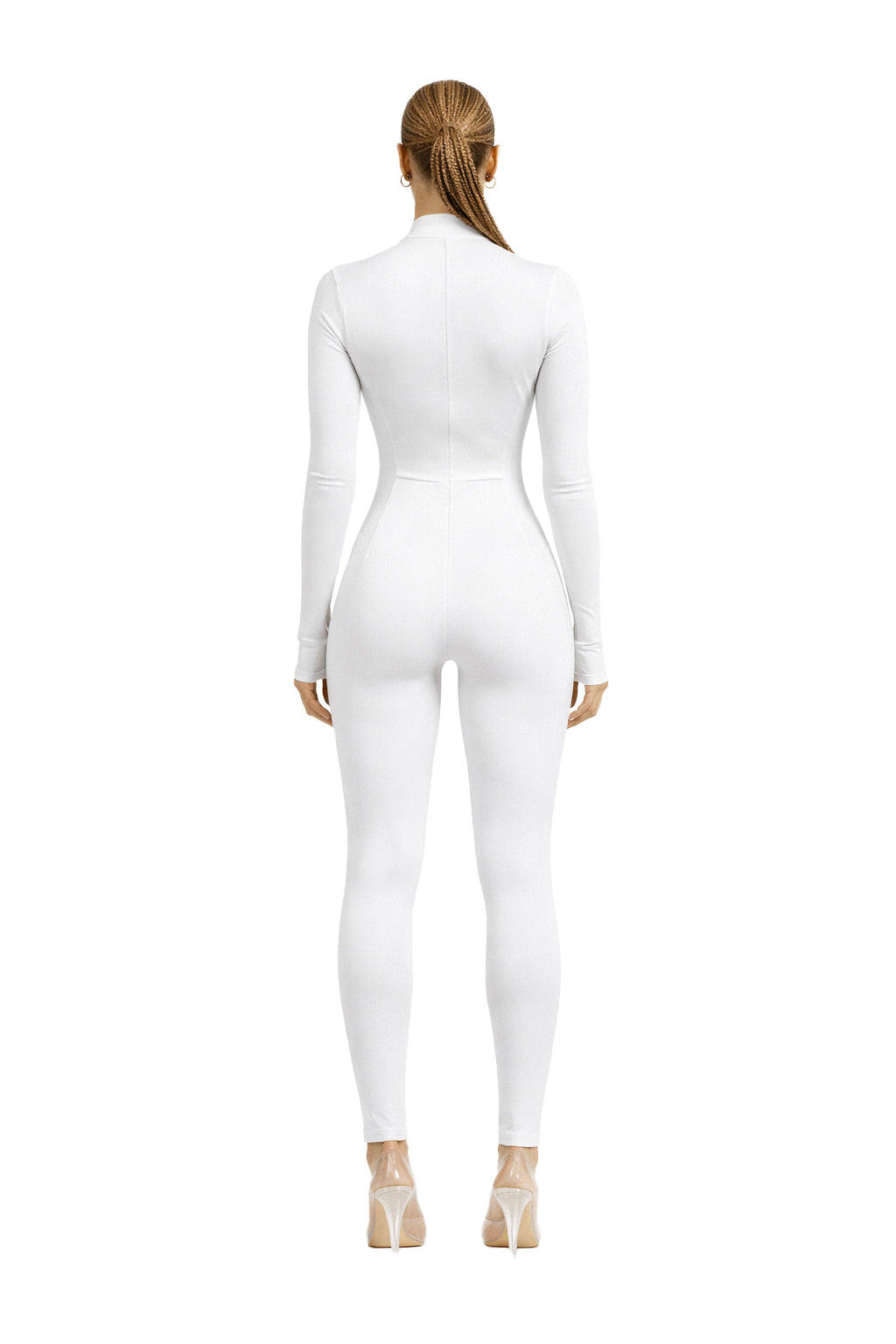Fatale — Combinaison blanche ajustée