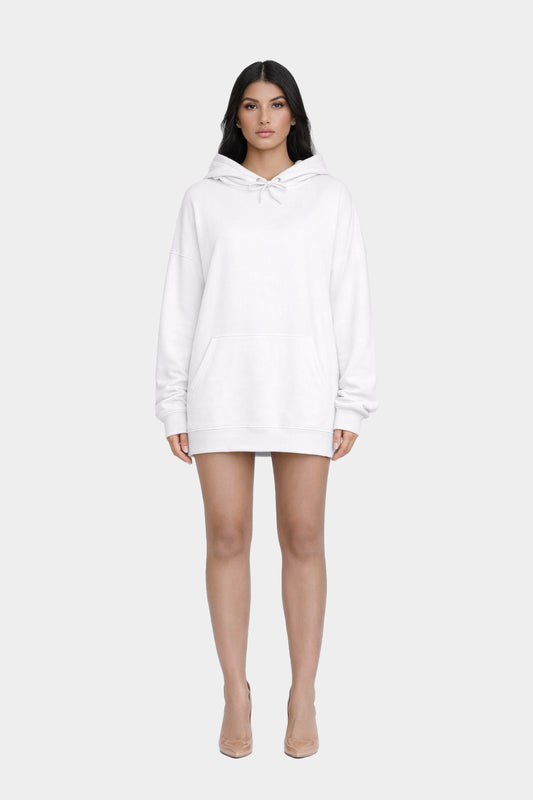 Sweat à Capuche Blanc