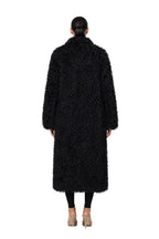 Astra Plush Long Black Coat