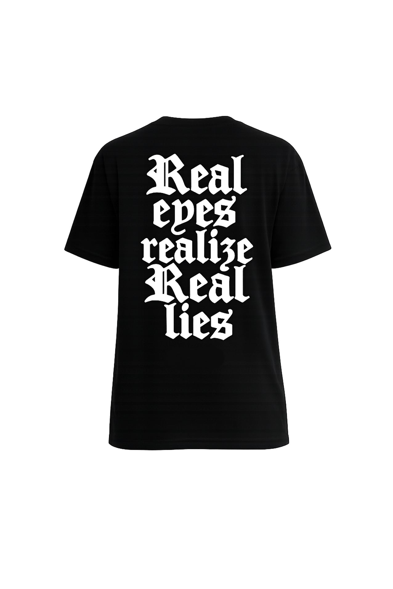 T-shirt Real Lies — Noir