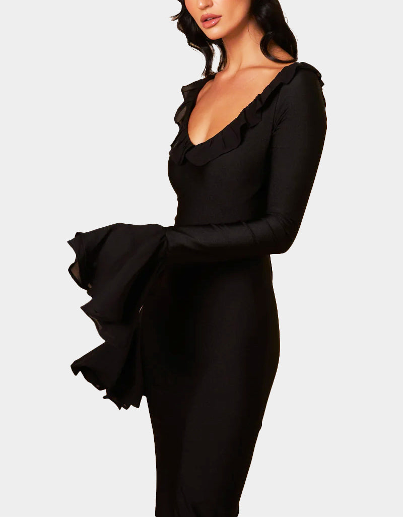 Robe Ortega Manches Cloche - Lasourcedustyle