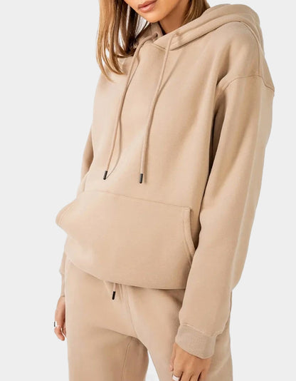 Sweat à capuche Beige