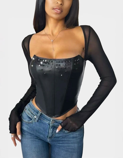 Top Corset Stella Noir