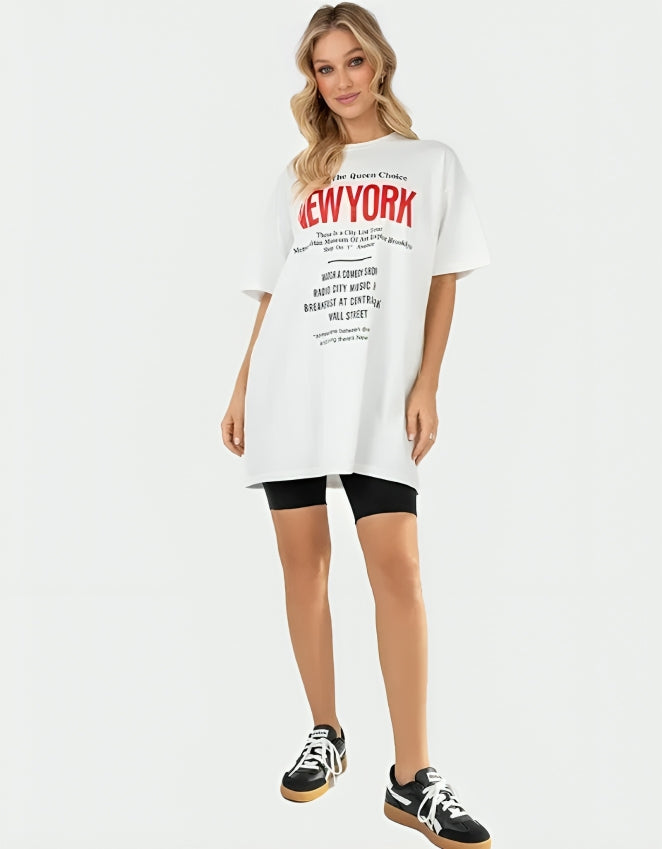 T-shirt New York Blanc