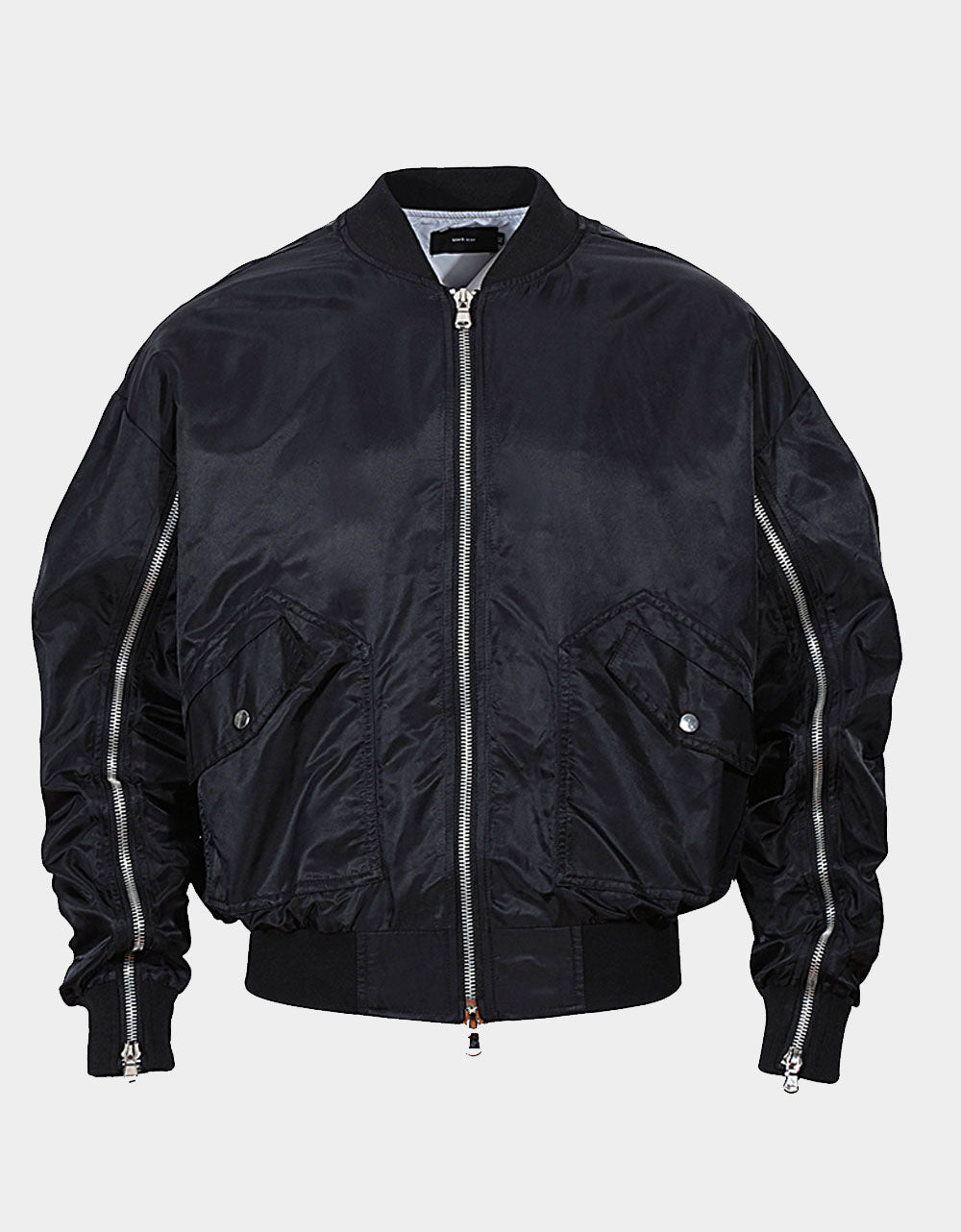 Pluton - Bomber Zipper Noir - Lasourcedustyle