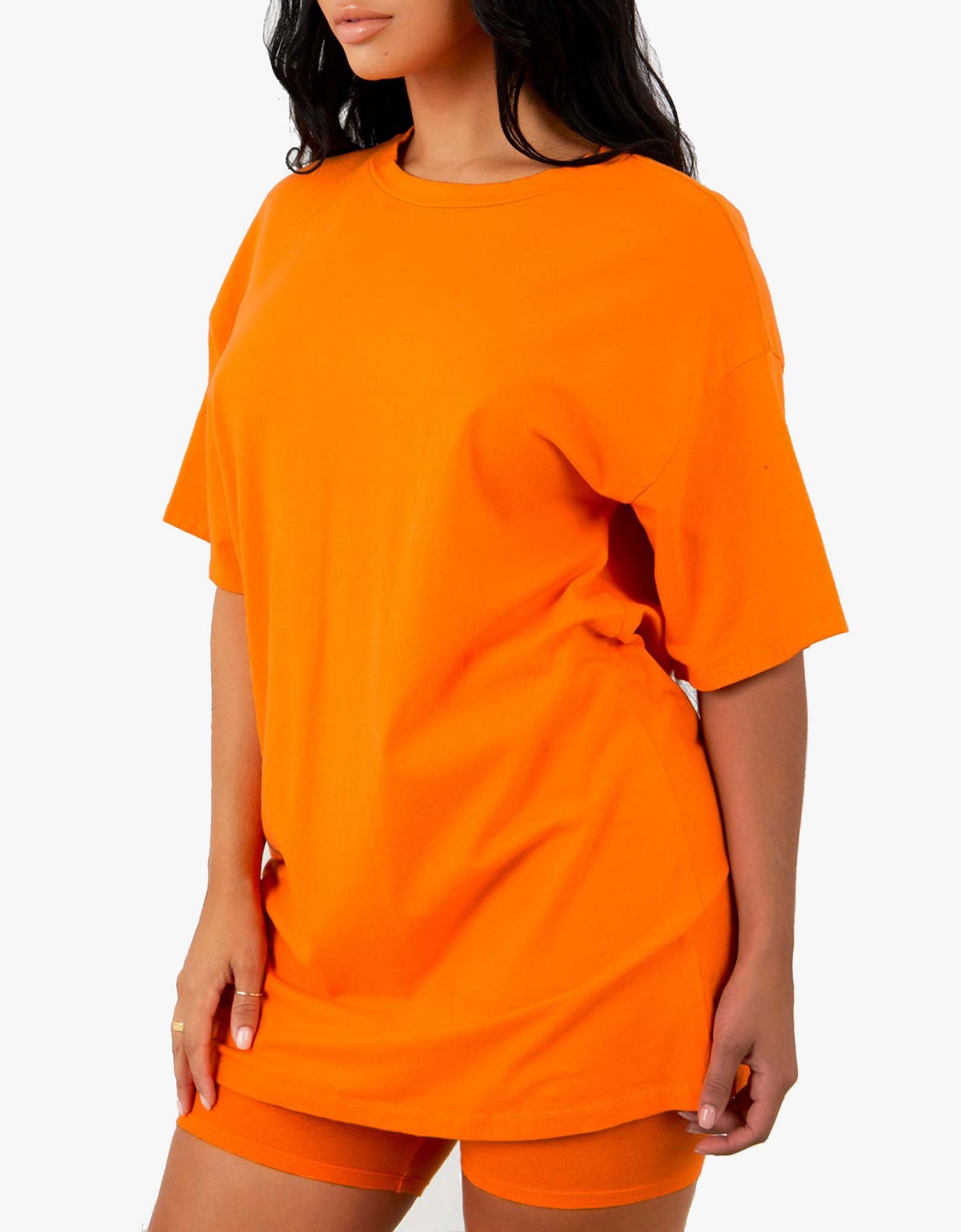 Simple Orange Oversize T shirt